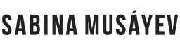 Sabina Musayev logo, brand using Shopeaks